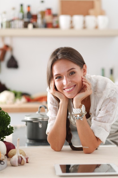Smiling home cook